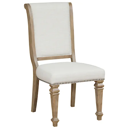 Concord Upholstered Side Chair with Nail Head Trim